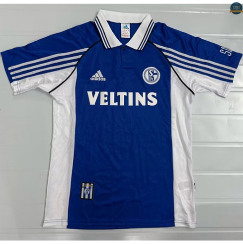 Camiseta futbol Retro 1998-00 Schalke 04 1ª Equipación