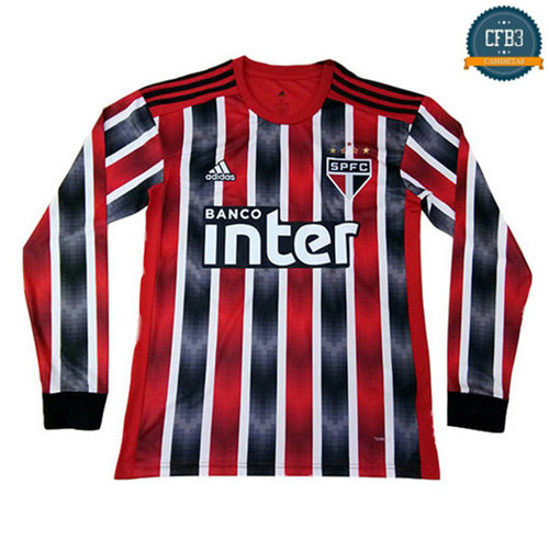 Cfb3 Camisetas Sao Paulo 2ª Equipación Manga Larga Rojo 2019/2020