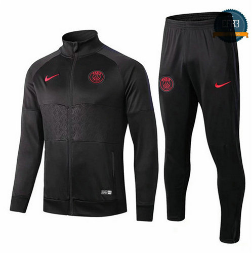 Chaqueta Chándal PSG Negro Cuello alto 2019/2020