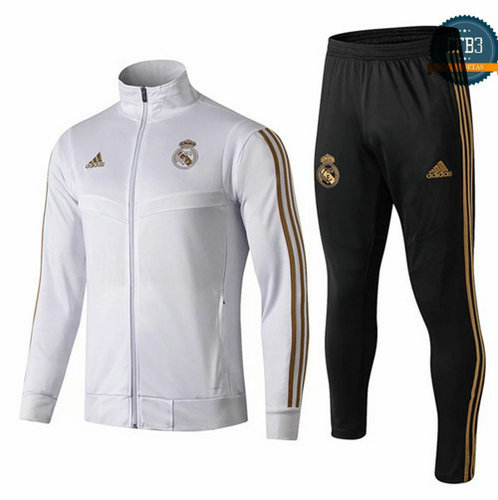 Chaqueta Chándal Real Madrid Blanco Cuello alto 2019/2020