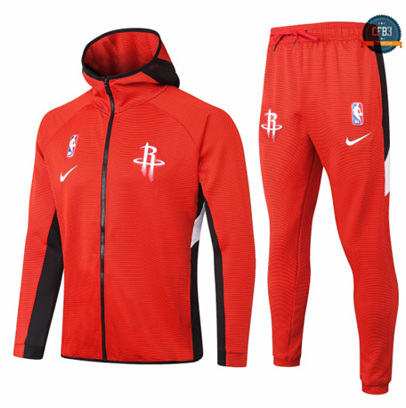 Cfb3 Camisetas Chándal Houston Rockets - Rojo