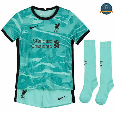 Cfb3 Camisetas Liverpool Niños verde Portero 2020/2021