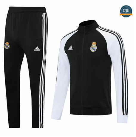 Cfb3 Chaqueta Chándal Real Madrid Negro/Blanco 2020/2021