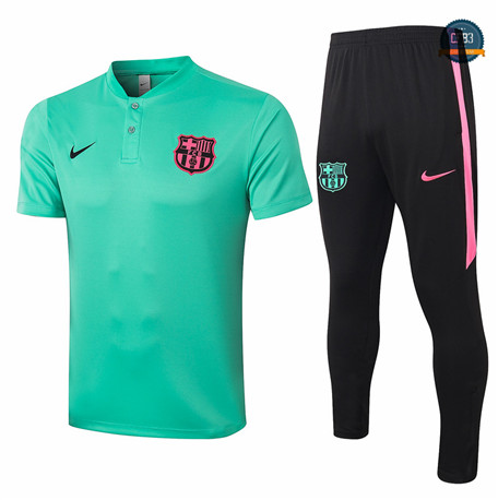 Cfb3 Camiseta Barcelona POLO + Pantalones Verde claro 2020/2021