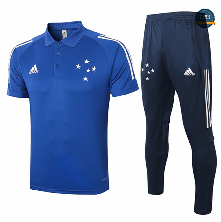 Cfb3 Camiseta Cruzeiro POLO + Pantalones Azul 2020/2021