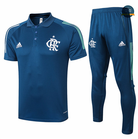 Cfb3 Camiseta Flamengo POLO + Pantalones Azul Oscuro 2020/2021