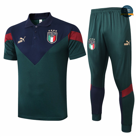 Cfb3 Camiseta Italia POLO + Pantalones Verde oscuro 2020/2021