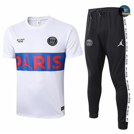 Cfb3 Camiseta PSG + Pantalones Blanco (Azul Pris Logo) 2020/2021