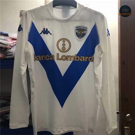 Cfb3 Camiseta Clásico Brescia Calcio Manga Larga Blanco 2003-04