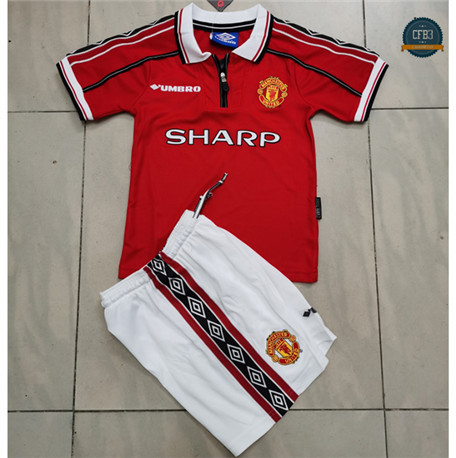 Cfb3 Camiseta Clásico Manchester United Niños 1ª 1998-99