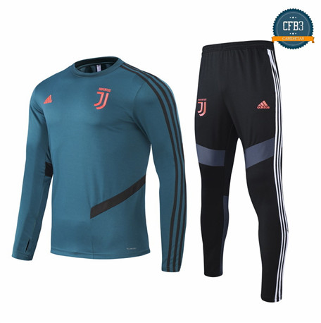 Cfb3 Survetement Juventus Niños Verde oscuro 2020/21 Col Rond