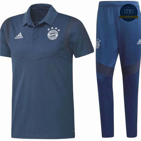 Cfb3 Camiseta Entrenamiento Bayern Munich + Pantalones Azul marino 2020/21
