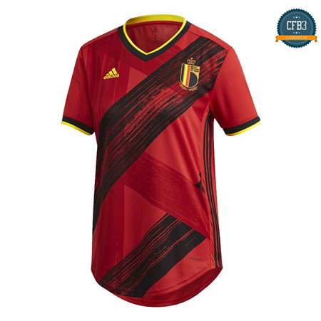 Cfb3 Camiseta Belgica Mujer 1ª Equipación UEFA Euro 2020-2021