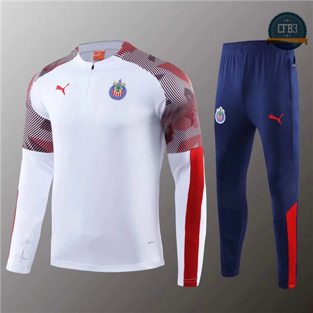 Cfb3 Camisetas D002 Chandal Chicago Blanco/Azul 2019/2020 Cremallera Mitad