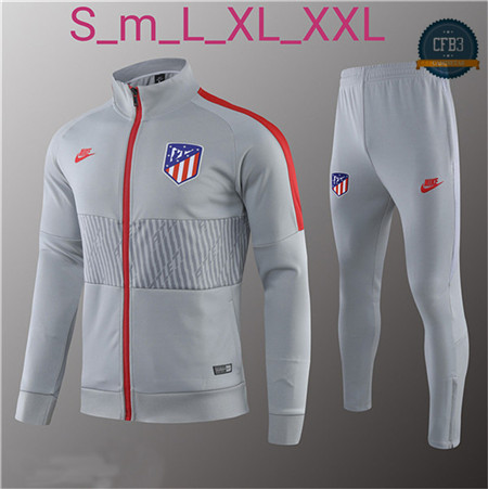 Cfb3 Camisetas D020 Chaqueta Chandal Atletico Madrid Gris 2019/2020