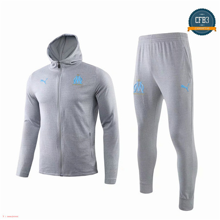 Cfb3 Camisetas D039 Chaqueta Chandal Marsella Gris Sombrero 2019/2020