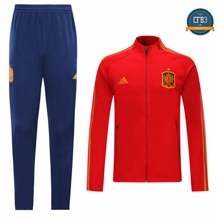 Cfb3 Camisetas D065 Chaqueta Chandal Spain Rojo/Azul 2019/2020