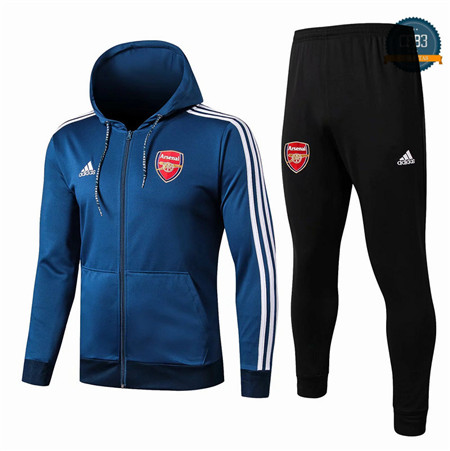 Cfb3 Camisetas D067 Chaqueta Chandal Arsenal Azul/Negro Sombrero 2019/2020