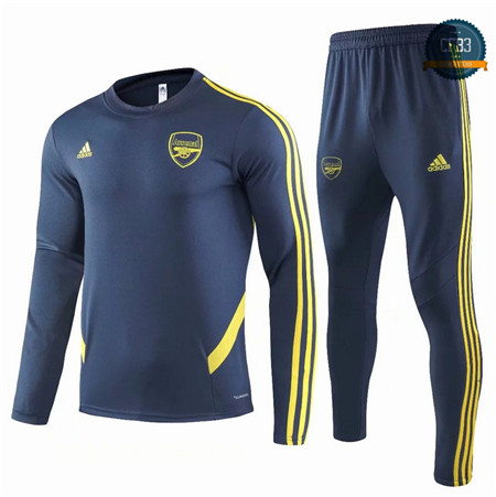 Cfb3 Camisetas D070 Chandal Arsenal Negro/banda Amarillo 2019/2020 Cuello redondo