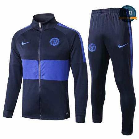 Cfb3 Camisetas D081 Chaqueta Chandal Chelsea Azul Oscuro 2019/2020