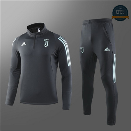 Cfb3 Camisetas D116 Chandal Juventus Negro 2019/2020 Cremallera Mitad