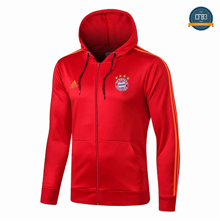 Cfb3 Camisetas D199 Chaqueta Bayern Munich Rojo/Azul Oscuro Sombrero 2019/2020