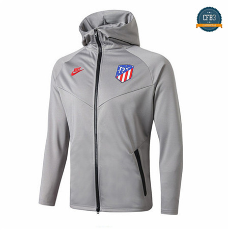 Cfb3 Camisetas D208 Chaqueta Atletico Madrid Gris Sombrero 2019/2020