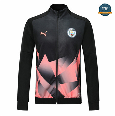 Cfb3 Camisetas D246 Chaqueta Manchester City Negro/Rosa 2019/2020