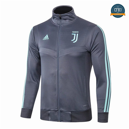 Cfb3 Camisetas D259 Chaqueta Juventus Gris oscuro/banda Verde 2019/2020