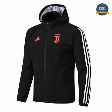 Cfb3 Camisetas D264 Chaqueta Rompevientos Juventus Negro Sombrero 2019/2020