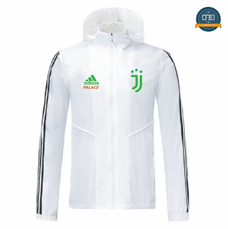 Cfb3 Camisetas D274 Chaqueta Rompevientos Juventus Edición especial Blanco Sombrero 2019/2020