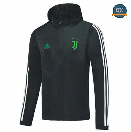 Cfb3 Camisetas D275 Chaqueta Rompevientos Juventus Edición especial Negro Sombrero 2019/2020