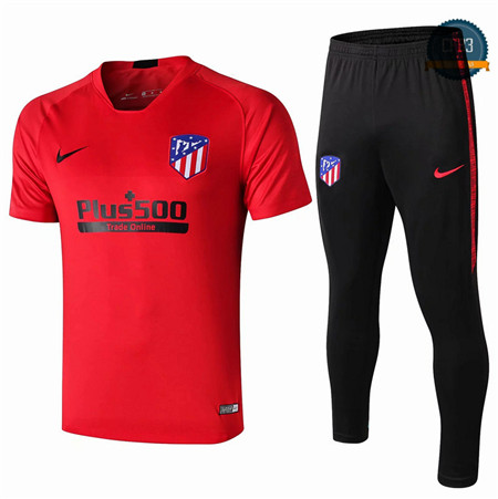 Cfb3 Camisetas D138 Entrenamiento Atletico Madrid Rojo/Negro 2019/2020 Cuello V