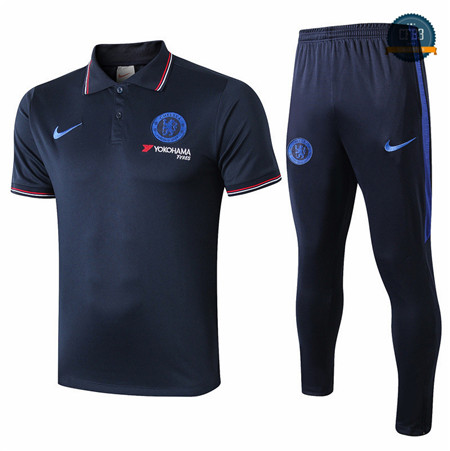 Cfb3 Camisetas D171 Entrenamiento Chelsea Azul Oscuro POLO 2019/2020