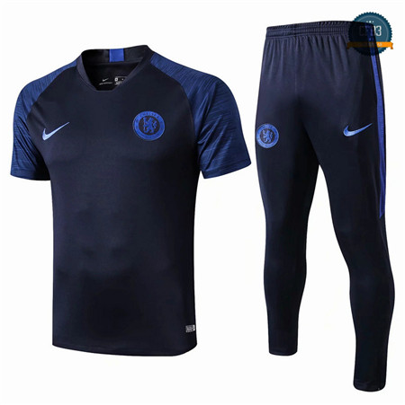 Cfb3 Camisetas D172 Entrenamiento Chelsea Azul Oscuro 2019/2020 Cuello V
