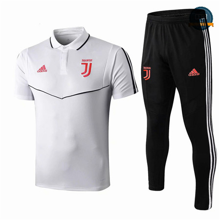 Cfb3 Camisetas D187 Entrenamiento Juventus Blanco/banda Negro POLO 2019/2020