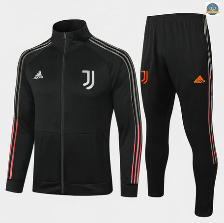 Cfb3 Chaqueta Chandal Juventus Equipación Negro 2020/2021 Cuello alto