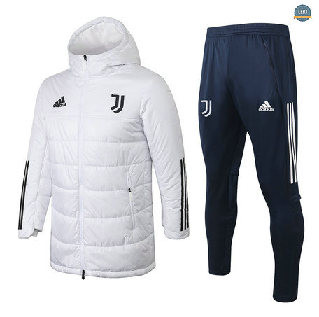 Cfb3 Abrigo acolchado largo Juventus Equipación Blanco 2020/2021