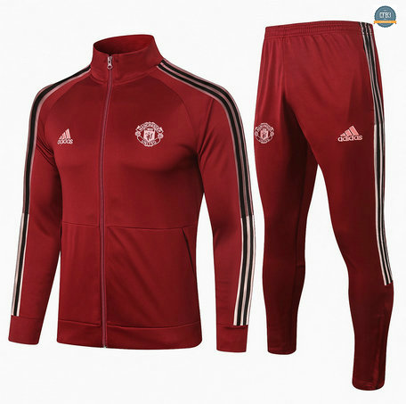 Cfb3 Chaqueta Chandal Manchester United Equipación Carmesí 2020/2021