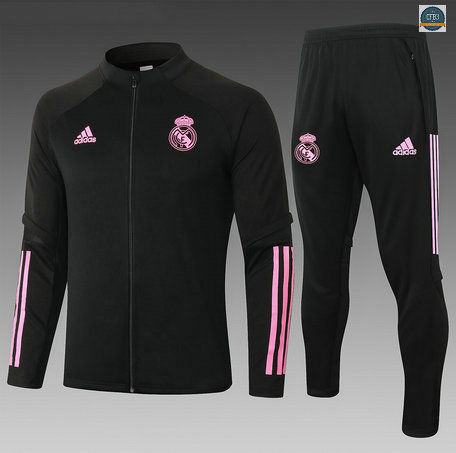 Cfb3 Chaqueta Chandal Niños Real Madrid Negro/Rojo 2020/2021