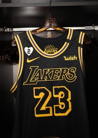 Cfb3 Camiseta LeBron James, Los Angeles Lakers 'Negro Mamba'