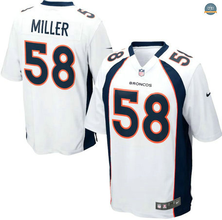 Cfb3 Camisetas Van Miller, Denver Broncos - Blanco