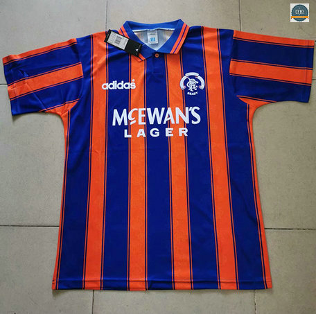 Cfb3 Camisetas Retro 1993-94 Rangers 2ª Equipación