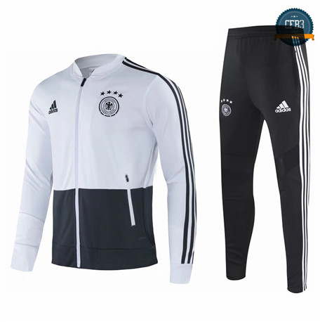 Cfb3 Camisetas 20205 - Chaqueta Chándal Alemania Equipación Blanco/Negro 2020/2021