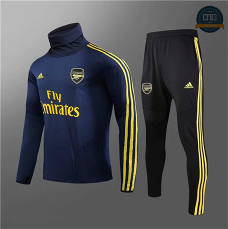 Cfb3 Camisetas 20217 - Chándal Arsenal Niños Equipación Azul Oscuro/Amarillo Cuello alto 2019/2020