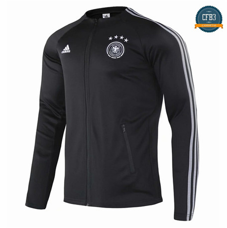 Cfb3 Camisetas 20220 - Chaqueta Alemania Equipación Negro/Blanco 2020/2021