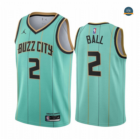 Cfb9 Camiseta Lamelo Ball, Charlotte Hornets 2020/2021/21 - City Edition