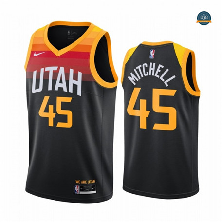 Cfb21 Camisetas Donovan Mitchell, Utah Jazz 2020/2021/21 - City Edition