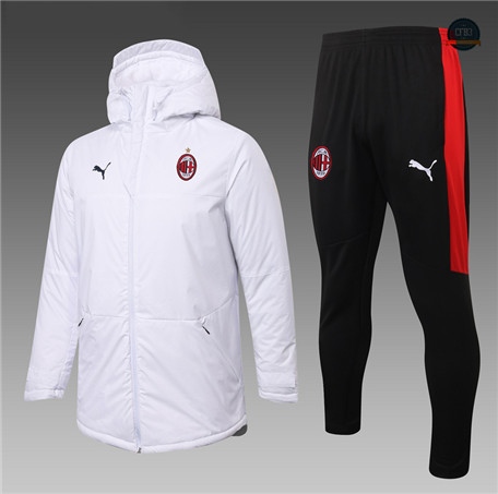 Cfb3 Chándal Abrigo acolchado largo AC Milan Equipación Blanco 2020/2021