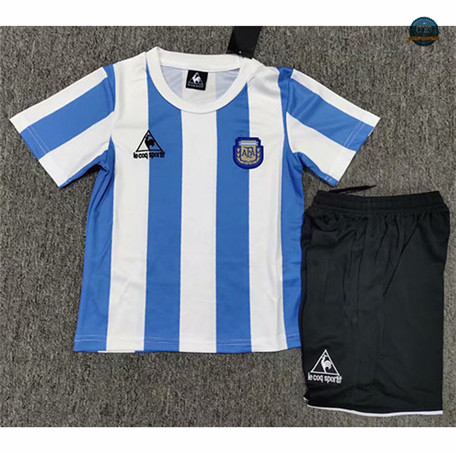 Cfb3 Camisetas Retro 1986 Argentina Niños 1ª Equipación